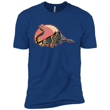 T-Shirts Royal / X-Small Ramen Loving Cat Men's Premium T-Shirt