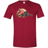 T-Shirts Cardinal Red / S Ramen Loving Cat Men's Semi-Fitted Softstyle