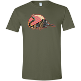 T-Shirts Military Green / S Ramen Loving Cat Men's Semi-Fitted Softstyle