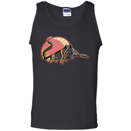 T-Shirts Black / S Ramen Loving Cat Men's Tank Top