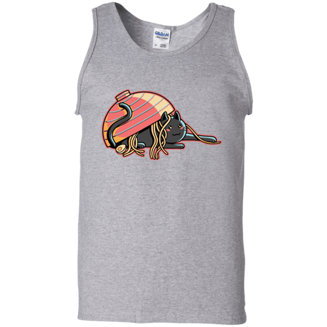 T-Shirts Sport Grey / S Ramen Loving Cat Men's Tank Top