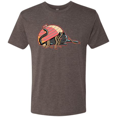 T-Shirts Macchiato / S Ramen Loving Cat Men's Triblend T-Shirt