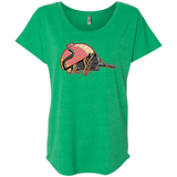 T-Shirts Envy / X-Small Ramen Loving Cat Triblend Dolman Sleeve