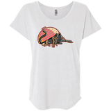 T-Shirts Heather White / X-Small Ramen Loving Cat Triblend Dolman Sleeve