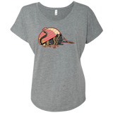 T-Shirts Premium Heather / X-Small Ramen Loving Cat Triblend Dolman Sleeve