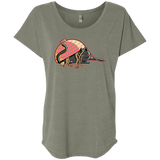 T-Shirts Venetian Grey / X-Small Ramen Loving Cat Triblend Dolman Sleeve