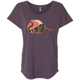 T-Shirts Vintage Purple / X-Small Ramen Loving Cat Triblend Dolman Sleeve