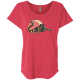 T-Shirts Vintage Red / X-Small Ramen Loving Cat Triblend Dolman Sleeve