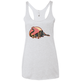T-Shirts Heather White / X-Small Ramen Loving Cat Women's Triblend Racerback Tank