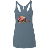 T-Shirts Indigo / X-Small Ramen Loving Cat Women's Triblend Racerback Tank