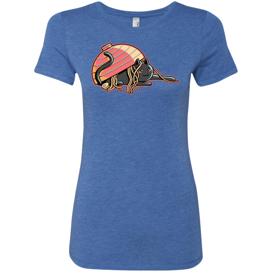 T-Shirts Vintage Royal / S Ramen Loving Cat Women's Triblend T-Shirt