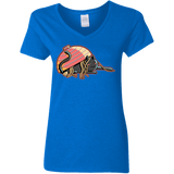 T-Shirts Royal / S Ramen Loving Cat Women's V-Neck T-Shirt