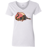 T-Shirts White / S Ramen Loving Cat Women's V-Neck T-Shirt