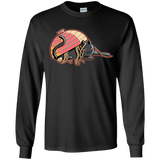 T-Shirts Black / YS Ramen Loving Cat Youth Long Sleeve T-Shirt