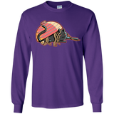 T-Shirts Purple / YS Ramen Loving Cat Youth Long Sleeve T-Shirt