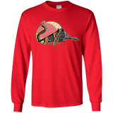 T-Shirts Red / YS Ramen Loving Cat Youth Long Sleeve T-Shirt