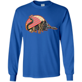 T-Shirts Royal / YS Ramen Loving Cat Youth Long Sleeve T-Shirt