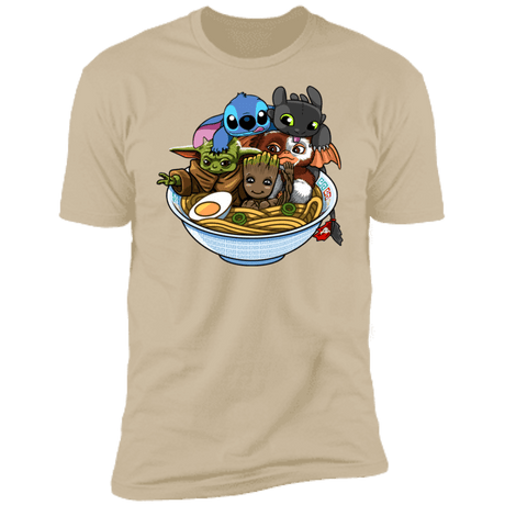 T-Shirts Sand / S Ramen Team Kawaii Men's Premium T-Shirt