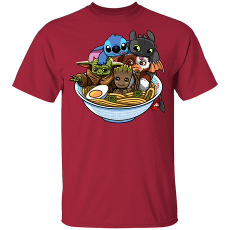 T-Shirts Cardinal / YXS Ramen Team Kawaii Youth T-Shirt