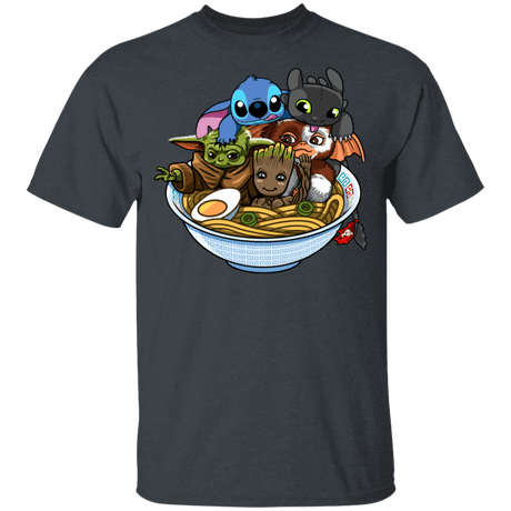 T-Shirts Dark Heather / YXS Ramen Team Kawaii Youth T-Shirt