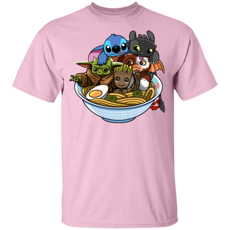T-Shirts Light Pink / YXS Ramen Team Kawaii Youth T-Shirt