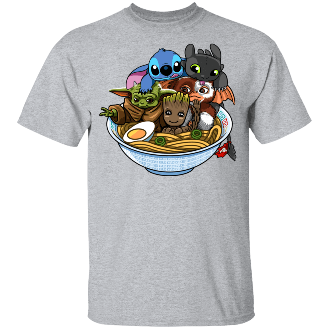 T-Shirts Sport Grey / YXS Ramen Team Kawaii Youth T-Shirt