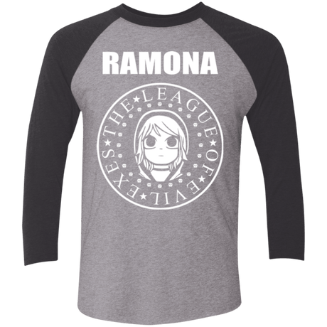T-Shirts Premium Heather/ Vintage Black / X-Small Ramona Men's Triblend 3/4 Sleeve