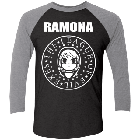 T-Shirts Vintage Black/Premium Heather / X-Small Ramona Men's Triblend 3/4 Sleeve