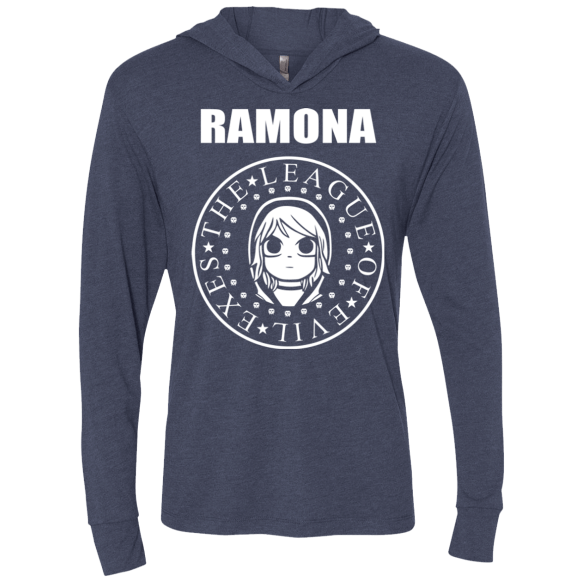 T-Shirts Vintage Navy / X-Small Ramona Triblend Long Sleeve Hoodie Tee