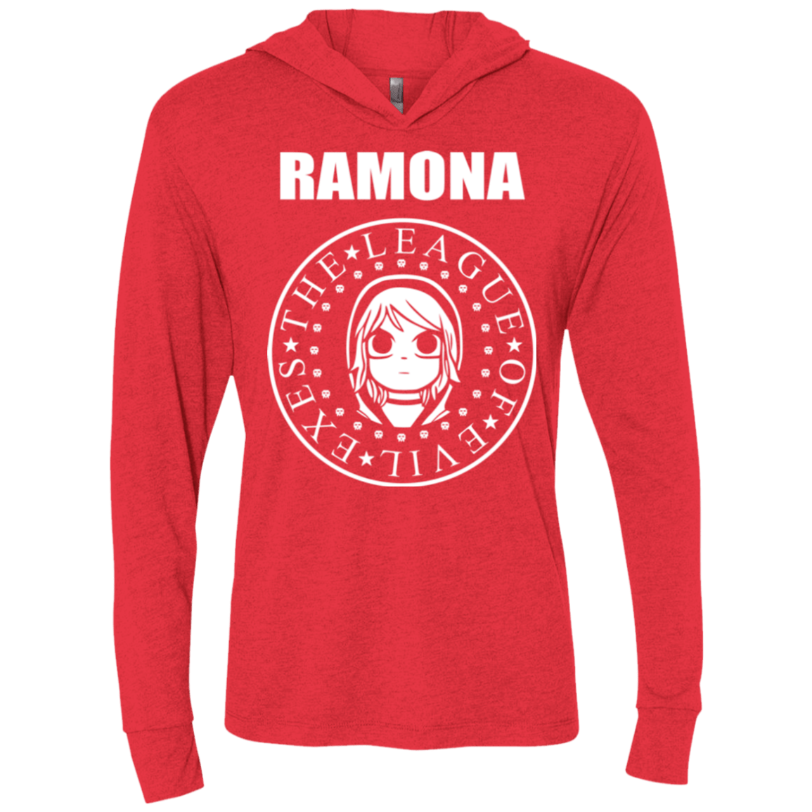 T-Shirts Vintage Red / X-Small Ramona Triblend Long Sleeve Hoodie Tee