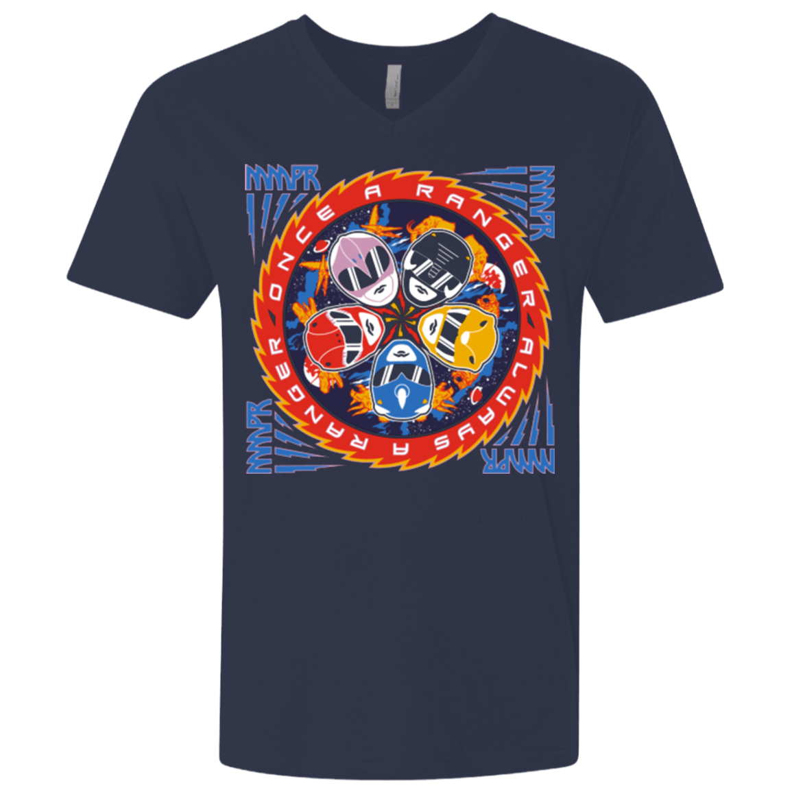 T-Shirts Midnight Navy / X-Small Ranger and Roll Over Men's Premium V-Neck