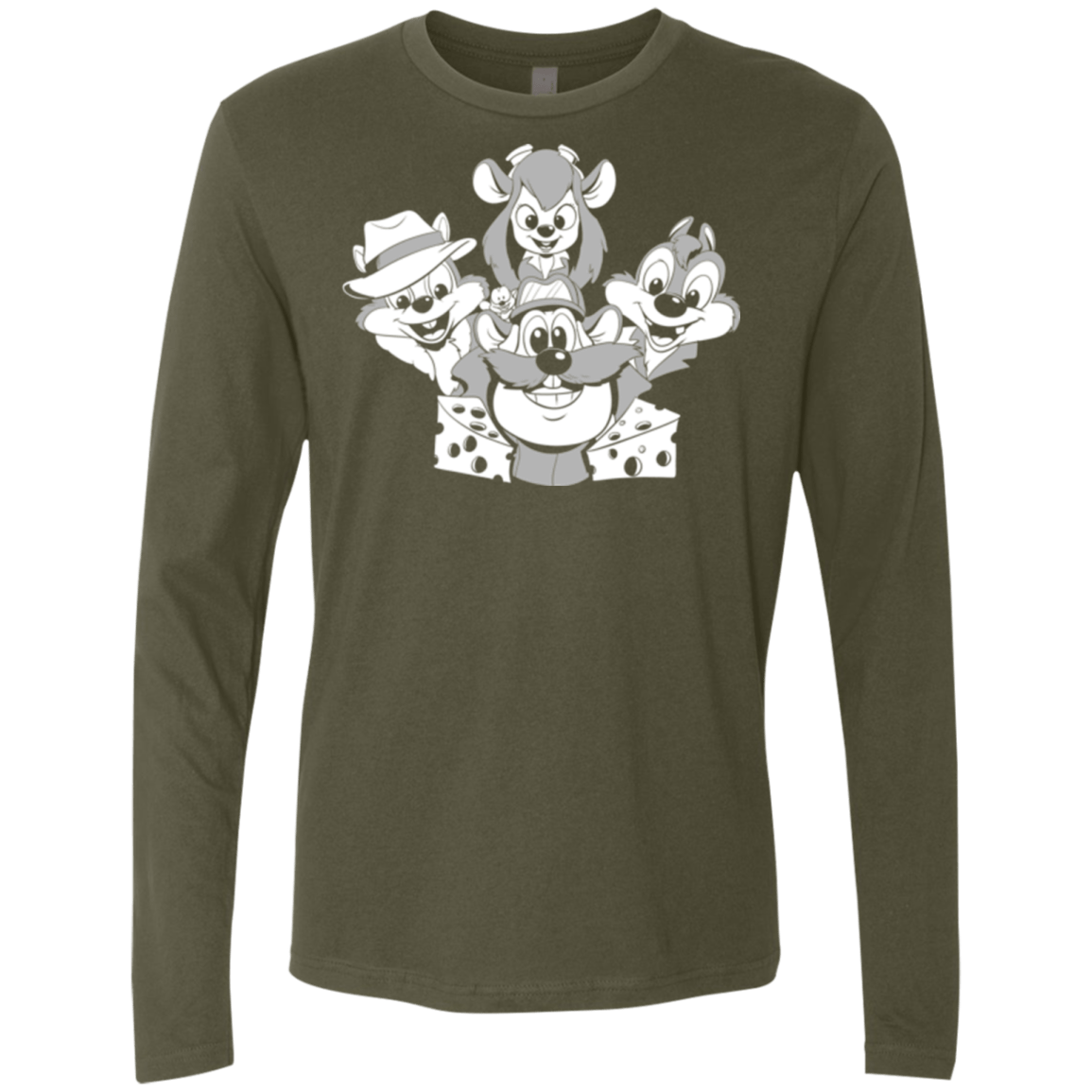 T-Shirts Military Green / S Rangers Rap Men's Premium Long Sleeve