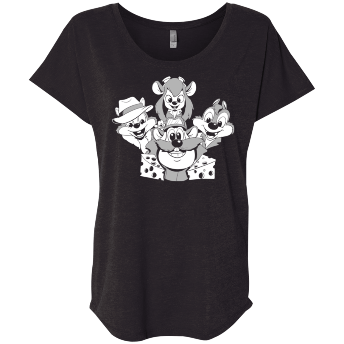 T-Shirts Vintage Black / X-Small Rangers Rap Triblend Dolman Sleeve