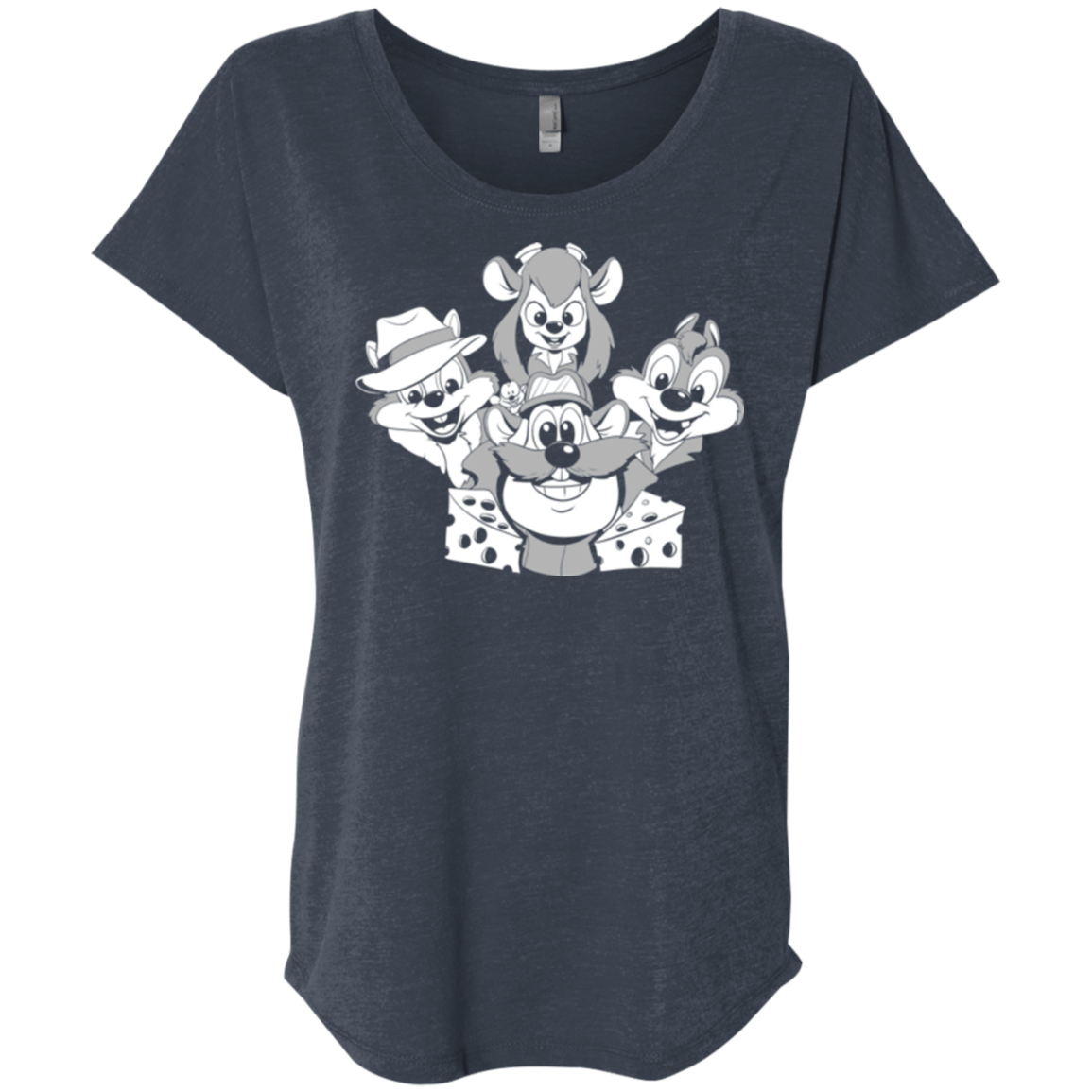 T-Shirts Vintage Navy / X-Small Rangers Rap Triblend Dolman Sleeve