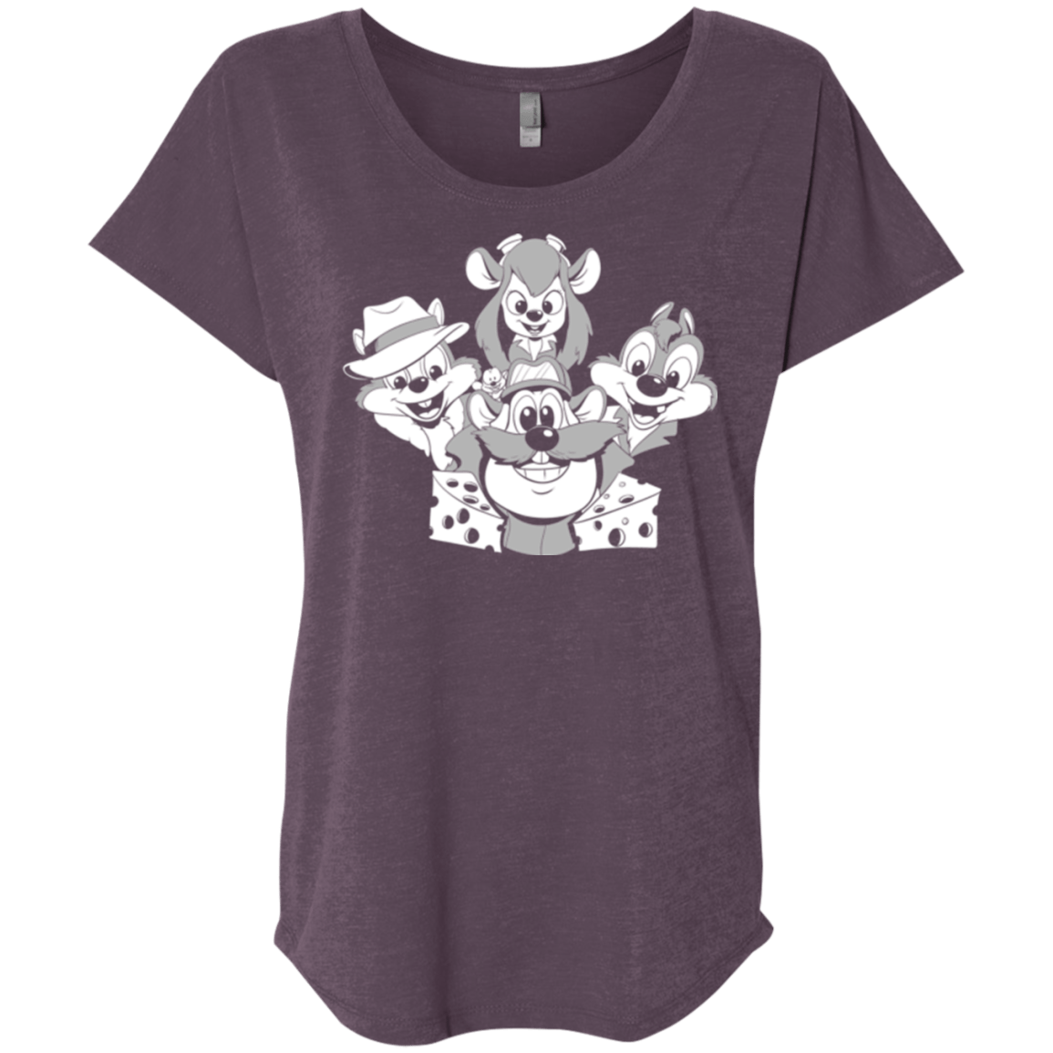 T-Shirts Vintage Purple / X-Small Rangers Rap Triblend Dolman Sleeve