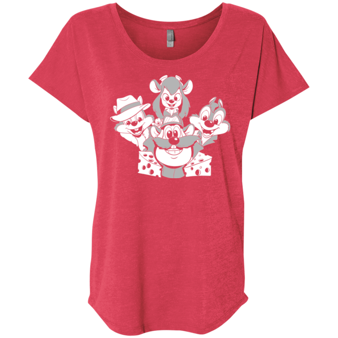 T-Shirts Vintage Red / X-Small Rangers Rap Triblend Dolman Sleeve