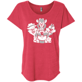 T-Shirts Vintage Red / X-Small Rangers Rap Triblend Dolman Sleeve