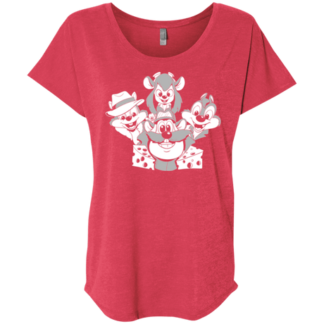 T-Shirts Vintage Red / X-Small Rangers Rap Triblend Dolman Sleeve