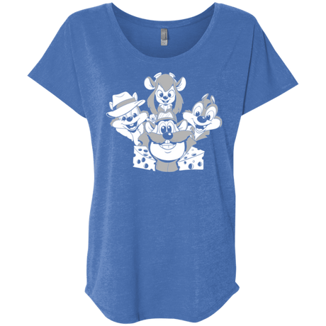 T-Shirts Vintage Royal / X-Small Rangers Rap Triblend Dolman Sleeve