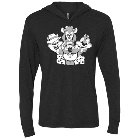 T-Shirts Vintage Black / X-Small Rangers Rap Triblend Long Sleeve Hoodie Tee