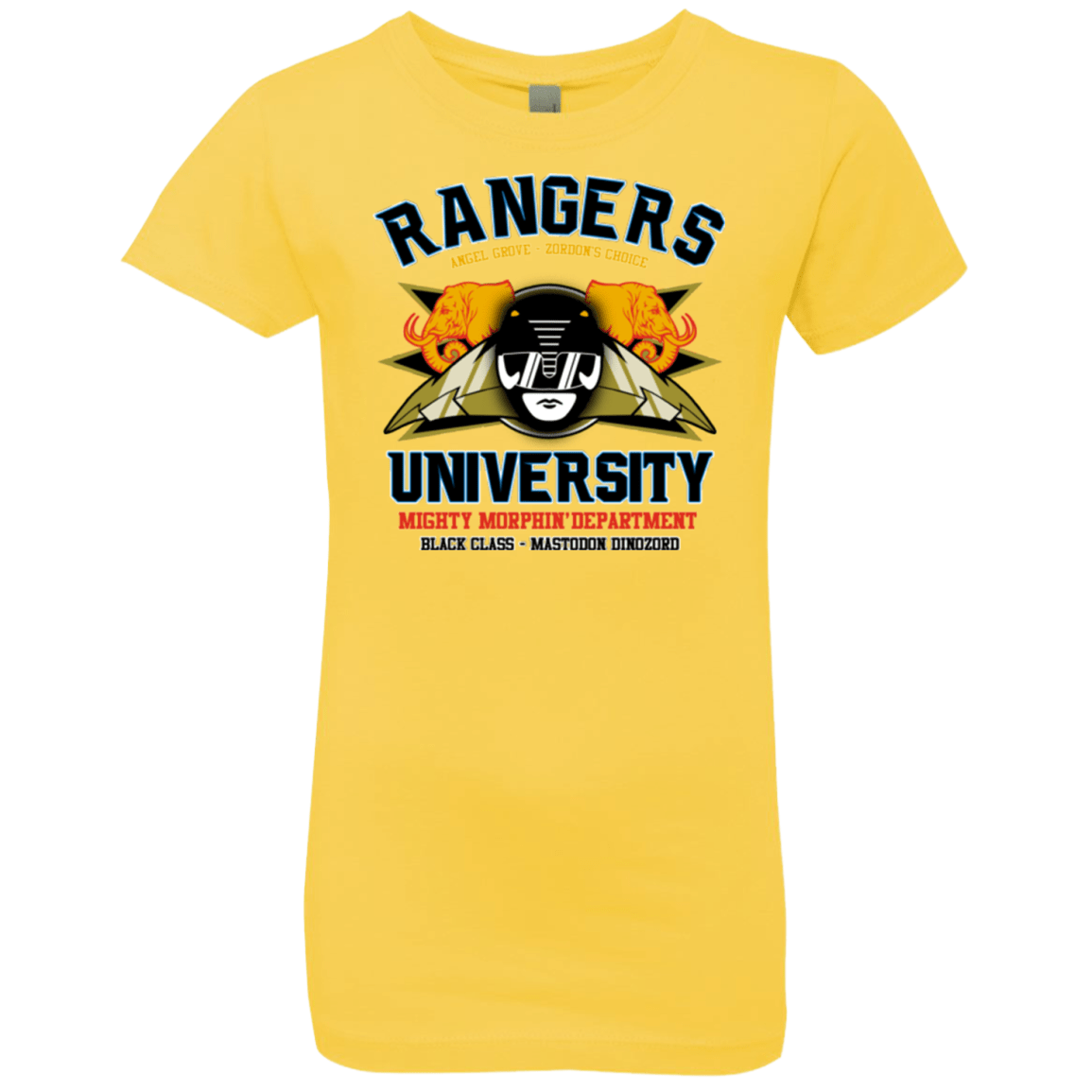 T-Shirts Vibrant Yellow / YXS Rangers U Black Ranger Girls Premium T-Shirt