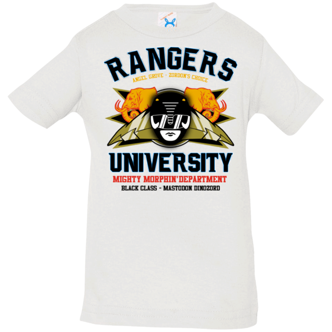 T-Shirts White / 6 Months Rangers U Black Ranger Infant Premium T-Shirt