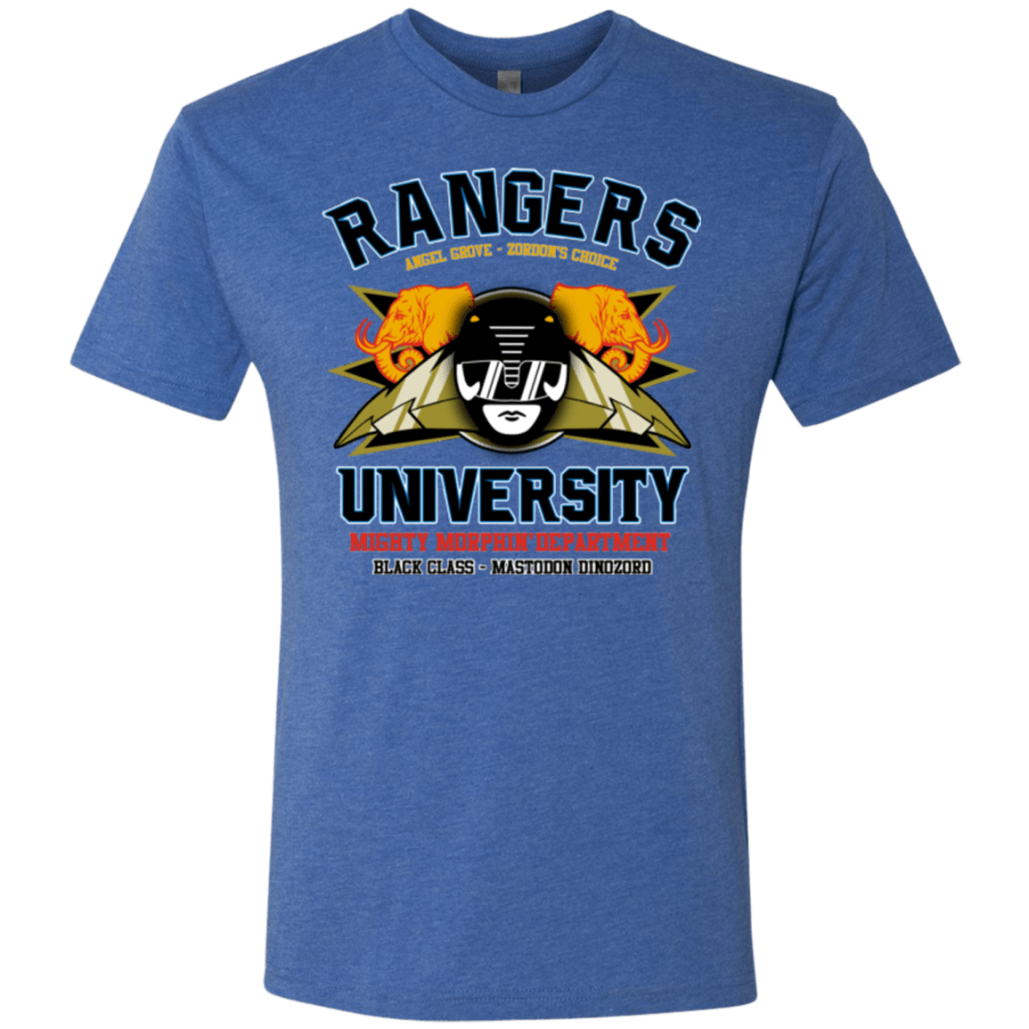 Rangers U Black Ranger Men's Triblend T-Shirt