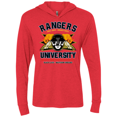 T-Shirts Vintage Red / X-Small Rangers U Black Ranger Triblend Long Sleeve Hoodie Tee