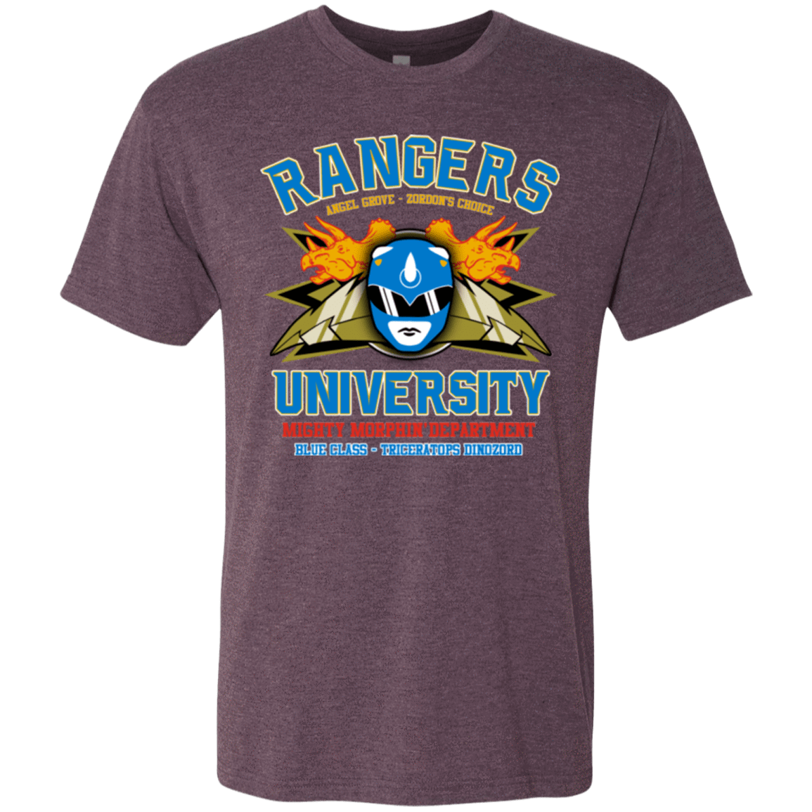 T-Shirts Vintage Purple / Small Rangers U Blue Ranger Men's Triblend T-Shirt