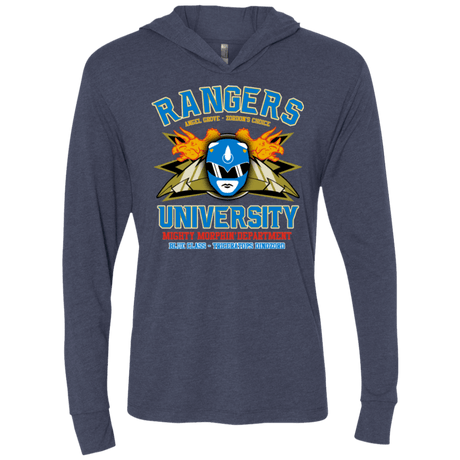 T-Shirts Vintage Navy / X-Small Rangers U Blue Ranger Triblend Long Sleeve Hoodie Tee