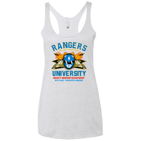 T-Shirts Heather White / X-Small Rangers U Blue Ranger Women's Triblend Racerback Tank