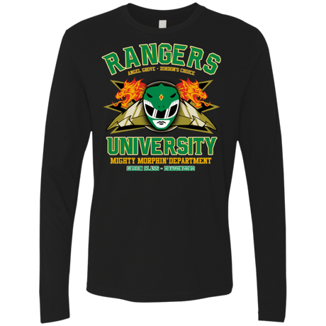 T-Shirts Black / Small Rangers U Green Ranger Men's Premium Long Sleeve