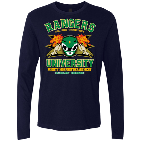 T-Shirts Midnight Navy / Small Rangers U Green Ranger Men's Premium Long Sleeve