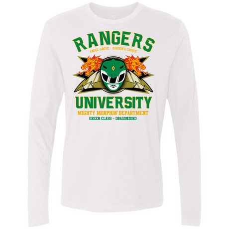 T-Shirts White / Small Rangers U Green Ranger Men's Premium Long Sleeve